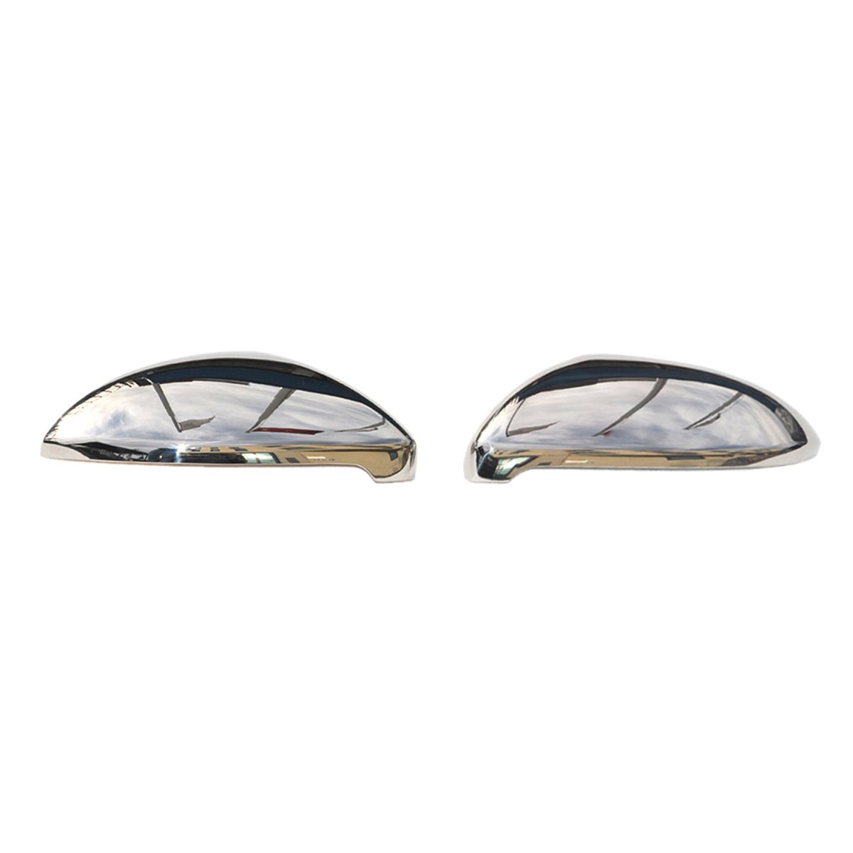 Volkswagen Golf VII Mirror Cover - Omac - S.Steel - Gloss Silver - 2012